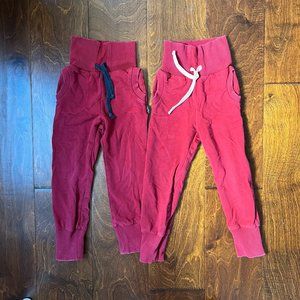 3Y Dada Burgundy Cotton Sweatpants